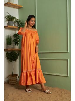 KM Label - Orange Fiona Maxi Dress
