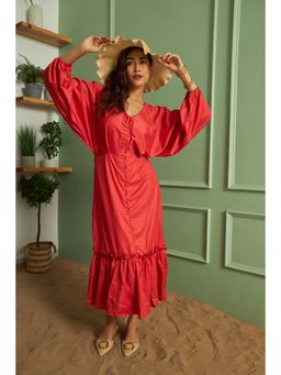 KM Label - Red Allison Maxi Dress