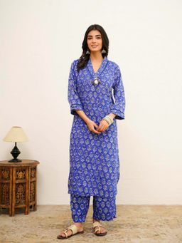 GOODHAND - Pushkar Cotton Printed Lounge Wear Co-Ord Set