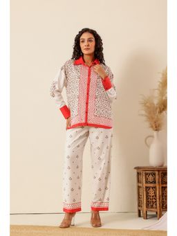 Zolo Label - Coral Charm Printed Co-Ord Set