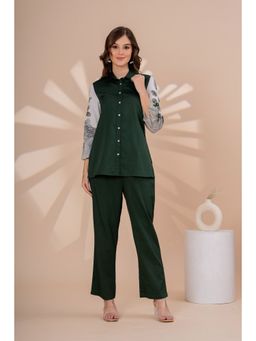 Zolo Label - Elegant Dark Green Co-Ord Set