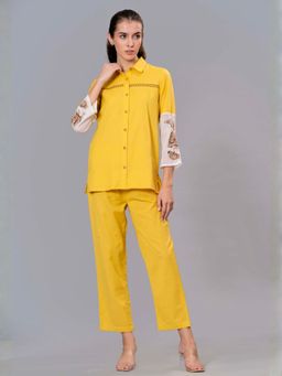 Zolo Label - Sunshine Bloom Embroidered Cotton Co-Ord Set