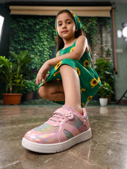 steprite - Girls Pink Synthetic Sneakers