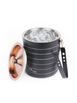 The Better Home - Double Wall Ice Bucket with Tong and lid Insulated Bar