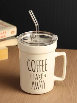 De Maison Decor - Percy White Ceramic Ta Mug