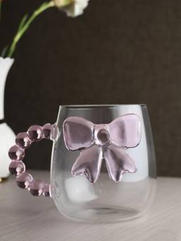 De Maison Decor - Pearlie Bow Glass Mug