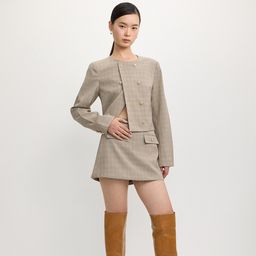 Pomelo - Checkered Skort - Beige