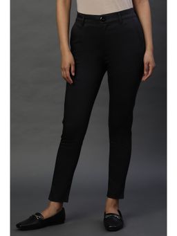 Aurelia - Women Loose Fit Black Cotton Pant