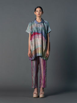 clos - Multi Colour Kaftan with Pant (Set of 2)