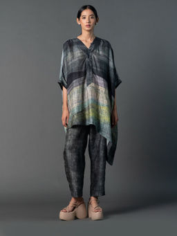 clos - Grey Kaftan with Pant (Set of 2)