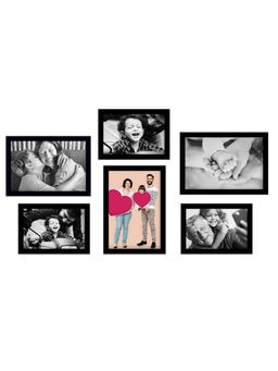 eCraftIndia - Memory Wall Collage Photo Frame - Set of 6 Photo Frames