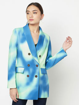 IKI CHIC - Tie Dye Double Breasted Blazer