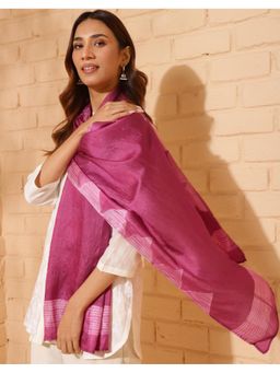 Fabindia - Pink Silk Tie & Dye Stole