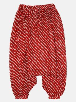 KiddoPanti - Girls Cotton Jodhpuri Pant Red