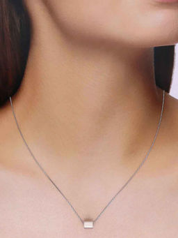 Kai Jewel - 92.5 Sterling Silver- Minimalist Circular Pendant Necklace