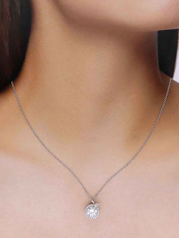 Kai Jewel - 92.5 Sterling Silver- Solitaire Necklace