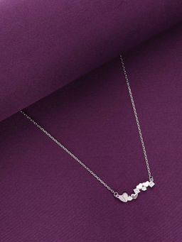 Kai Jewel - 92.5 Sterling Silver- Zircon Heart Necklace