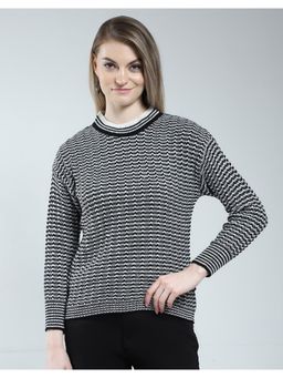 Monte Carlo - Women Self Design Round Neck Top