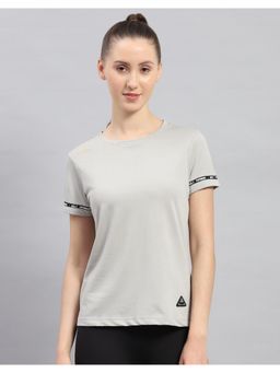 Rock.it - Women Solid Round Neck Polyester Top
