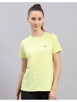 Rock.it - Women Stripe Round Neck Polyester Blend Top