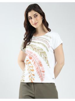 Monte Carlo - Women Printed Round Neck Top