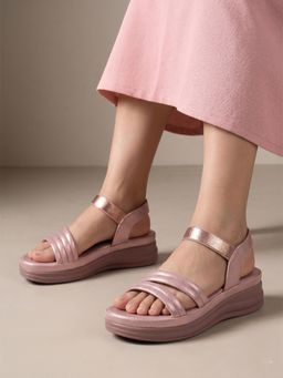 Gahan - Women Open Round Toe Multiple Straps Sandals with Back-Straps