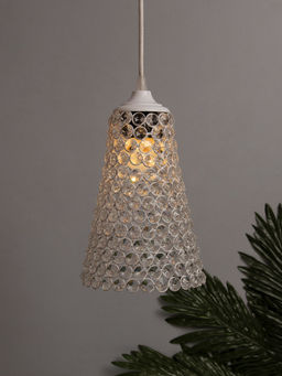 Homesake - Crystal White Cone Hanging Lighting Lamp