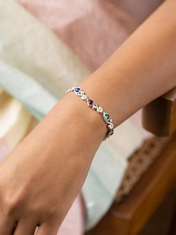 Shaya by CaratLane - Feeling Suhino Oxidised Chain Bracelet in 925 Silver