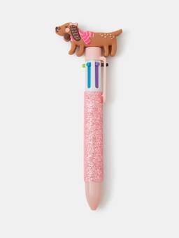 Accessorize London - Girls Sausage Dog Multi Colour Pen