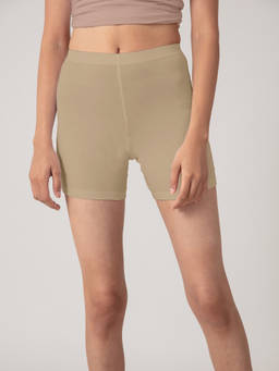 Nykd by Nykaa - Stretch Cotton Cycling Shorts - Roebuck Nude NYP083