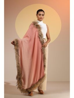 Dusala India - Margaux Cashmere Fine Wool Ombre Fur Stole