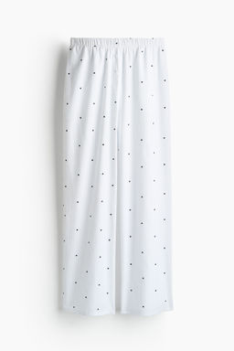 H&M - Women White Cotton Pyjama Bottoms