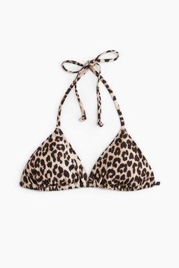 H&M - Women Beige Padded Triangle Bikini Top