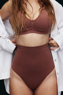 H&M - Women Pink Firm Shape Sculpting Thong Briefs