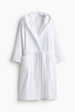 H&M - Women White Terry Dressing Gown