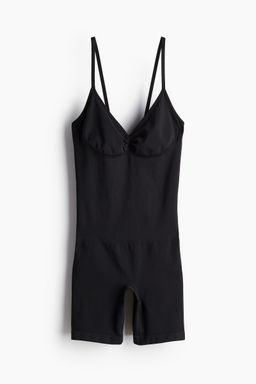 H&M - Women Black Firm Shape Sculpting Biker Body