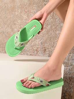 DOCTOR HEALTH SUPER SOFT - Women Green Flipflops