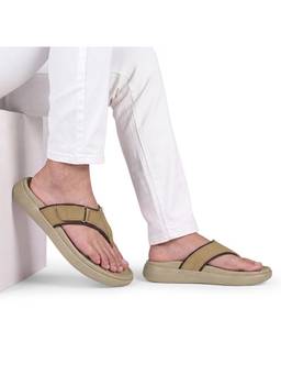 Neeman's - Men Beige PureWhoosh Stroll Flipflops