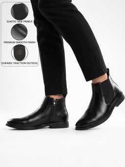 LIBERTY - Men Black Fortune Vlact213 Chelsea Boots