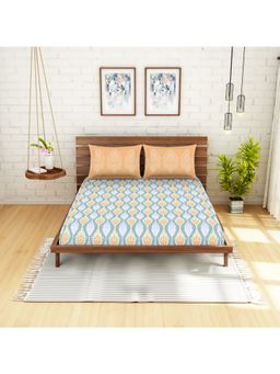 SPACES - 100% Cotton Bedsheets Double Soft Feel Skin Safe Breathable