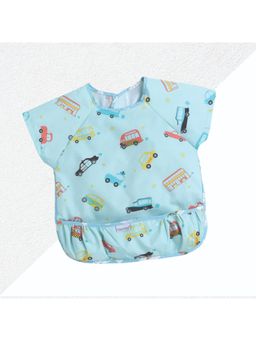 Polka Tots - Waterproof Half Sleeves Apron Feeding Bibs for Baby Car Print