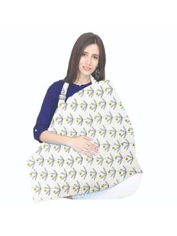 Polka Tots - Cotton Washable Green Multipurpose Nursing Breast Feeding Cover