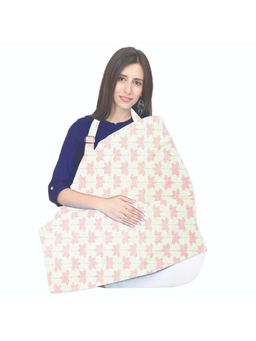 Polka Tots - Cotton Washable Pink Multipurpose Nursing Breast Feeding Cover