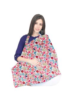 Polka Tots - Cotton Washable Pink Multipurpose Nursing Breast Feeding Cover