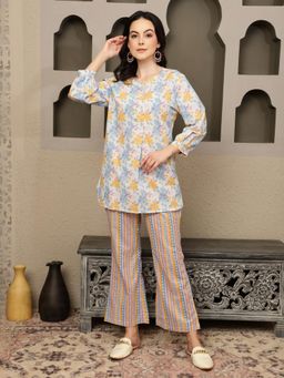 Gahan - Multi-Color Floral Printed Co-Ord Set