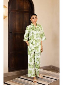 Gahan - Green Cotton Digital Printed Co-Ord Set