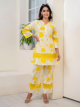 Autumnlane - Colba Lemon Cotton Co-ord (Set of 2)
