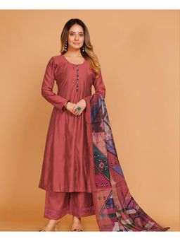 Autumnlane - Eliza Jam Anarkali Kurta with Pant and Dupatta (Set of 3)