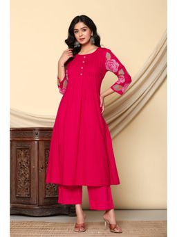 Autumnlane - Mika Cerise Kurta and Pant (Set of 2)