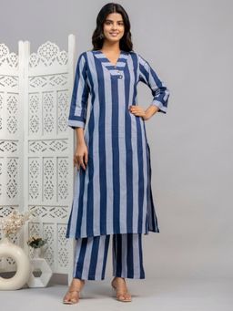 Autumnlane - Mika Indi Stripes Cotton Co-ord (Set of 2)
